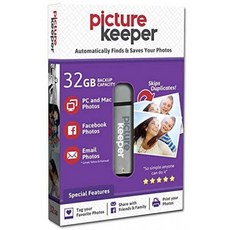 노트북 및 컴퓨터 용 Picture Keeper 32GB 스마트 USB 플래시 드라이브 사진 백업 장치, 단일상품