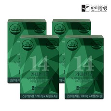 [한미양행]카테킨14 녹차 추출물 다이어트 700mg 4박스, 단일속성, 6개