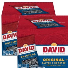 데이비드 소금에 볶은 해바라기씨 스낵 하루견과 David Sunflower Seeds snack 50g 24개 x2