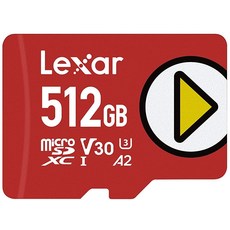 렉사 플레이 512GB 마이크로SDXC UHS-I-카드 LMS플레이512G-BNNNU