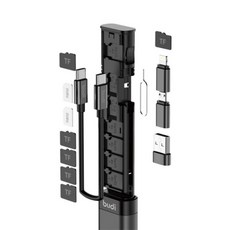 budi 9 in 1 멀티 케이블 스틱, 75mm, 실버, 1개