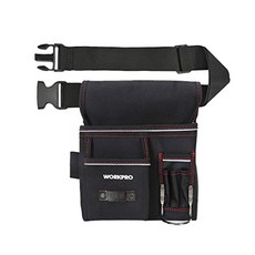 WORKPRO 허리 가방 허리 가방 전공 가방 도구 폿찌 못 봉투 공구 삽입 전공 공구 부대 작업용 소형 경량 홀더 벨트