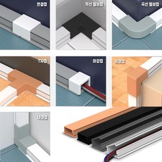 선바로 전선몰딩 전선정리 쫄대 1호~5호 연결캡, 전선몰딩3호, 화이트, 1개