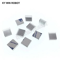 컴퓨터 쿨러 방열판 알루미늄 전자 칩 냉각 패드 14*14*6mm 10 개, 1개