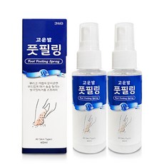 웰빙 고운발 풋필링 40ml 2개 발각질 제거용 스프레이 발관리