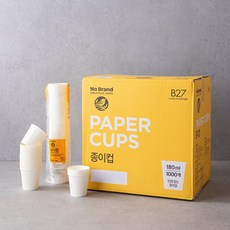 노브랜드 종이컵 180ml (1000개), 2개