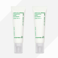 이니스프리 그린티 히알루론산 수분 선세럼 SPF50+ 50ml 2개