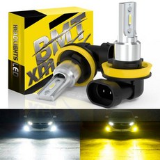 BMTxms LED 안개등 CANBUS H8 LED 전구 자동차 DRL 주행등 노란색 흰색 9006 HB4 9005 HB3 H10 9145 H11 H16JP 6000Lm 2 개, 7) 6000 천개 차가운 흰색 9005HB3