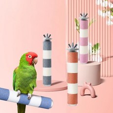 앵무새용품 무작위 앵무새 발 그라인딩 나무 스틱 스프레이 컬러 모래 장난감 로드 애완 동물 1PC, 1.15x2cm 1PC Random, 1개