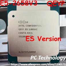 기존 인텔 제온 프로세서 QEYP 또는 QEYR ES 버전 200GHZ 30M 12 코어 E52658V3 V3 E52658 E5 2658 1256147, 한개옵션0