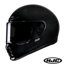 HJC V-10 헬멧 / 홍진 클래식 레트로 솔리드 SOLID 풀페이스 헬멧 / 내피 분리, 블랙