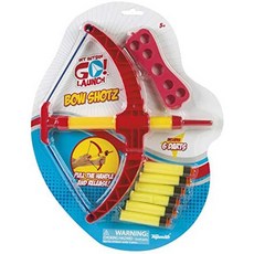 Toysmith Bow Shotz Foam Darts and Bow Set Get Outside GO! 6 Darts Bow Target, One Color_One Size, One Color, 상세 설명 참조0