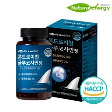 웰핏 콘드로이친 글루코사민정 1000mg, 2개월분(60캡슐)
