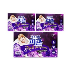j.one 영탁의 빨래엔 피죤!! < 피죤 리치퍼퓸 > 건조기용 시트 리치퍼퓸 미스틱레인 40매 건조기용 섬유유연제 무배 j.one, 40매 + 40매 + 40매