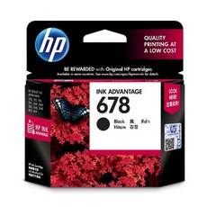 HP (NO.678)정품잉크 CZ107AA 검정 / CZ108AA 3색컬러 2515 2545 3515 3516 3545, 1개