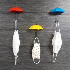 [솜사탕하우스] 1p 우산 후크 현관 문 마스크 걸이, 화이트 1p