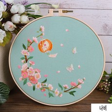 DIY 행운의 동물 전통 자수 공예 집순이 취미, 개, 나비