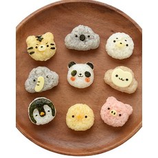 팬더 동물원 미니 주먹밥 틀, 1개, 주황