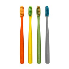 스마이즈 그래핀모 칫솔 오리지널 4B35 4개입 (개별캡 포함 오렌지 레몬 올리브 그레이), 4개