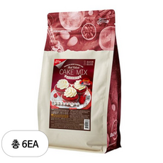 브레드가든 부드러운 레드벨벳 머핀믹스, 1kg, 6개