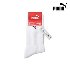 [푸마바디웨어] PUMA 데오드란트 스포츠 장목양말 3켤레 세트