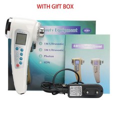 양면 캐비테이션 초음파 얼굴 바디 슬리밍 마사지기 LED 광자 치료 스킨 케어 주름 방지 리프팅 7 가지 색상, 08 UK PLUG WITH BOX