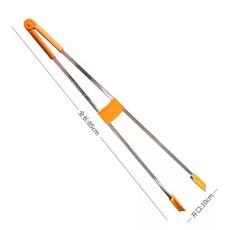 신발집게 롱집게 청소 집게손 대형 다용도 뱀잡는, 스테인레스 스틸 85cm 고무 헤드 클램프, 1개