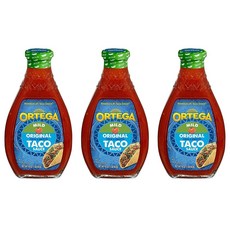 Ortega Taco Sauce Mild 오르테가 타코 소스 마일드 16oz(453g) 3팩, 1개, 453g