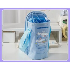 산리오 물병 주머니 초등학생 수저통 물병 파우치 크로스 가방, 시나모롤