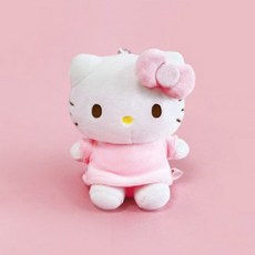 헬로키티 엔젤 키링 인형 핑크 12cm 가방고리, 1개