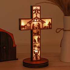 씨엔와우 LED 십자가 기도등 수유등 수면등 천주교 기독교 성당 교회 묵상 기도 선물