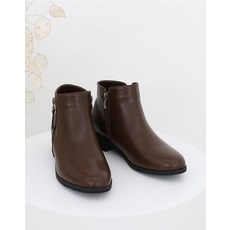 [머랭고] 소가죽 지퍼 첼시숏부츠 3.5cm M22W04L