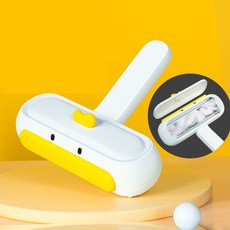 [실버플라워]반려동물 옐로덕 돌돌이 반영구 털제거 클리너 반영구 돌돌이001, 1개