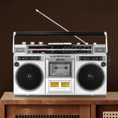 옛날 카세트 플레이어 음악 테잎 레트로 라디오 카셋트 소품, 상세 페이지 참고, 3. MK910 본체+테이브 2개