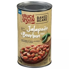 Saucy Spoon Baked Beans 할라피뇨 & 버번 2 캔, 2개, 794g