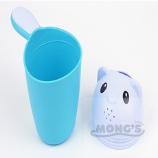 몽스드림 목욕 바가지 욕실용바가지 유아목욕용품, 블루