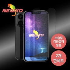 아이폰13 PROMAX 뉴쏘 강화유리 액정 보호 필름 2매 (초슬림 3D 9H 올레포빅코팅 비산방지코팅 )