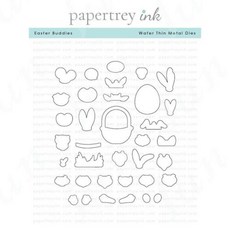 Easter Spring Nest Die Cutting Dies Bunnies Stencils and Sentiments Clear Stamps DIY Scrapbooking Cr, 1개, 1) Z6684-Dies