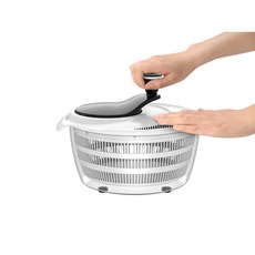 르디브 수동 야채 탈수기 4L, 블랙화이트, 1개