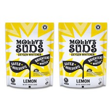 Mollys Suds 몰리스 서즈 산소 표백제 세탁 세제 레몬향 1.15kg x 2개