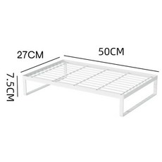 인덕션거치대 프레임선반 2구전기렌지거치대 주방 가스 스토브 커버 인덕션 쿠커 브래킷 랙 지지대 가정용 냄비 선반 베이스 보관, White