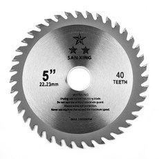 체인 금속 목재 절단 원형 톱 블레이드 125mm 40 개 톱날 앵글 그라인더 디스크 커터 멀티 툴 전동 공구, 01 5inch, 1개, 1)5inch