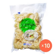 [요기푸드] 평화 감자수제비 1kg x 10개 1box, 1