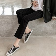 머터니티 데님 마이크로랩 팬츠 9포인트 머터니티 팬츠 여성 보텀 팬츠 조절 가능