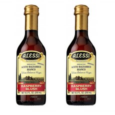 Alessi Foods White Balsamic Raspberry Blush Vinegar 알레시 푸드 화이트 발사믹 산딸기 브러쉬 식초 8.5oz(250ml) 2병, 1개