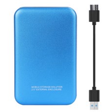 휴대용 외장형 하드디스크 [세금포함] [정품] 고속 트랜스미션 1T/2T/4T USB 드라이브 PC HDD 하드디스크[세금포함] 데스크탑 노트북 2500427 33576577403, Blue, 1TB