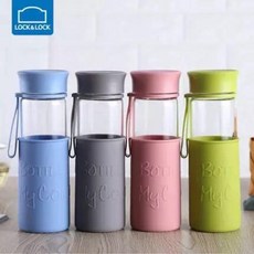 락앤락 내열 유리보틀 LOCK&LOCK 유리 텀블러 친환경 유리소재 티텀블러 500ml, 그레이, 1개