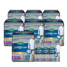 디펜드 스타일언더웨어 성인기저귀 남성용 파워중형 9p x 7팩 + 1p x 7팩, 1세트 
