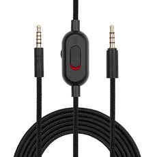 볼륨 조절기와 음소거 기능이 있는 로지텍 G Pro X G433 G233 이어폰 Sound Aux Cord용 Weishan 헤드셋 케이블 교체, 6.6 Feet