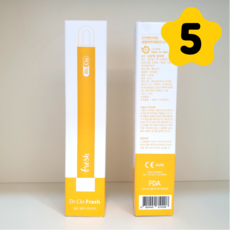 닥터클로 프레쉬 냉장고 탈취제 김치 냄새 제거, 4ml, 5개